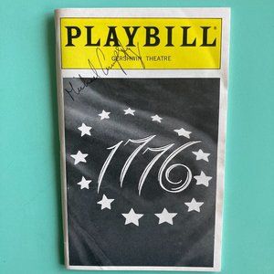 Michael Cumpsty (Only) Signed Playbill 1776 Brent Spiner Gershwin Theatre 1997